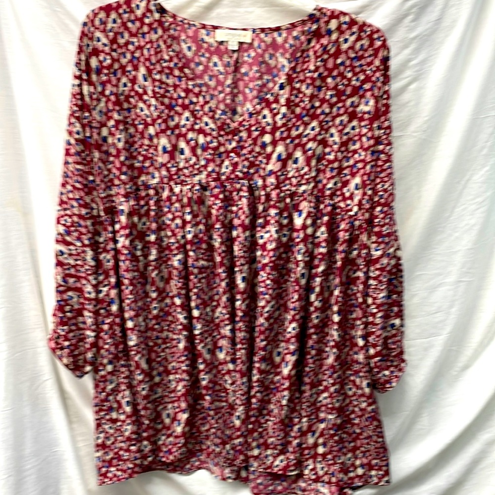 Umgee + oversize long sleeve ruffled dress ladies sz xl